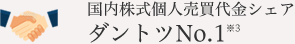 国内株式個人売買代金シェアダントツNo.1※3